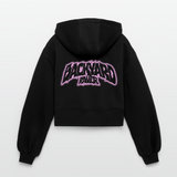 Backyard Raver (oversized cropped hoodie) - Schwarz