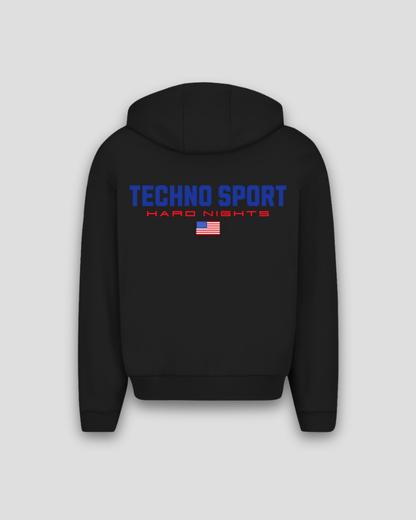 Techno Sport – Sudadera oversize con cremallera