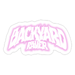 Backyard Raver (Sticker) - Mattweiß