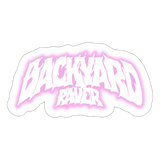 Backyard Raver (Sticker) - Mattweiß