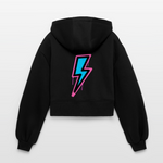 2Fast2Bounce (oversized cropped hoodie) - Schwarz