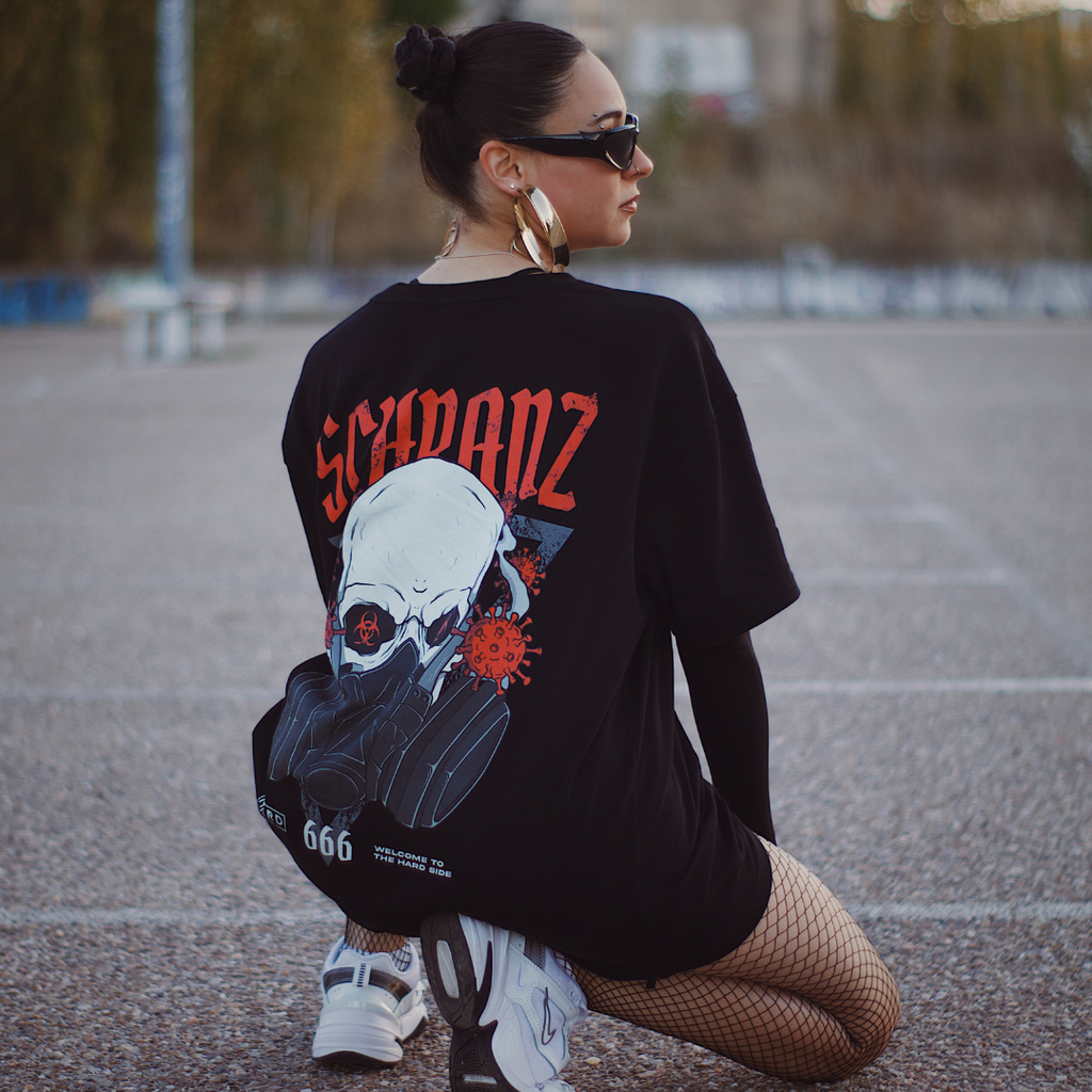 Schranz Oversized Shirt aus Bio-Baumwolle für Rave Outfits