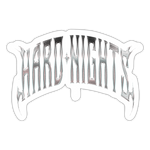 AX Hard Nights (Sticker) - Mattweiß