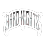 AX Hard Nights (Sticker) - Mattweiß