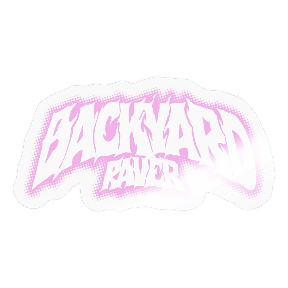 Backyard Raver (Sticker) - Transparent glänzend