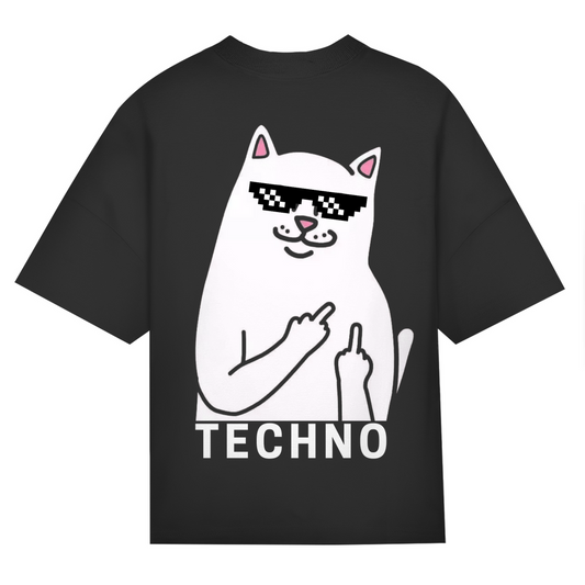 Techno Cat Oversized Shirt