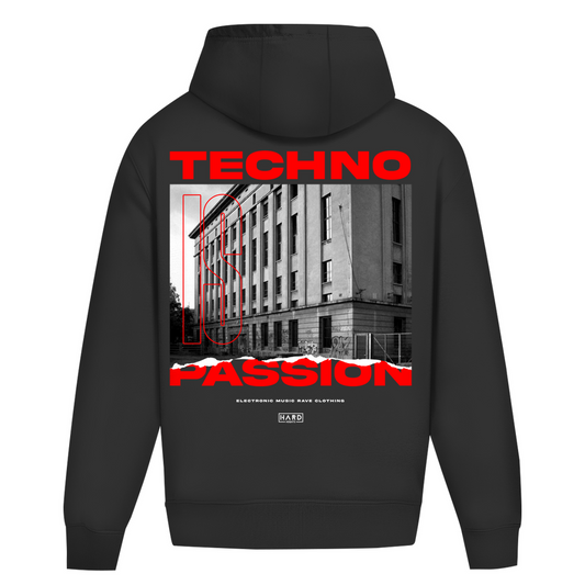 Techno is passion – Sudadera oversize