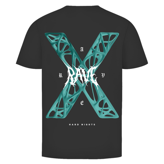 Rave X basic T-shirt voor rave-outfits