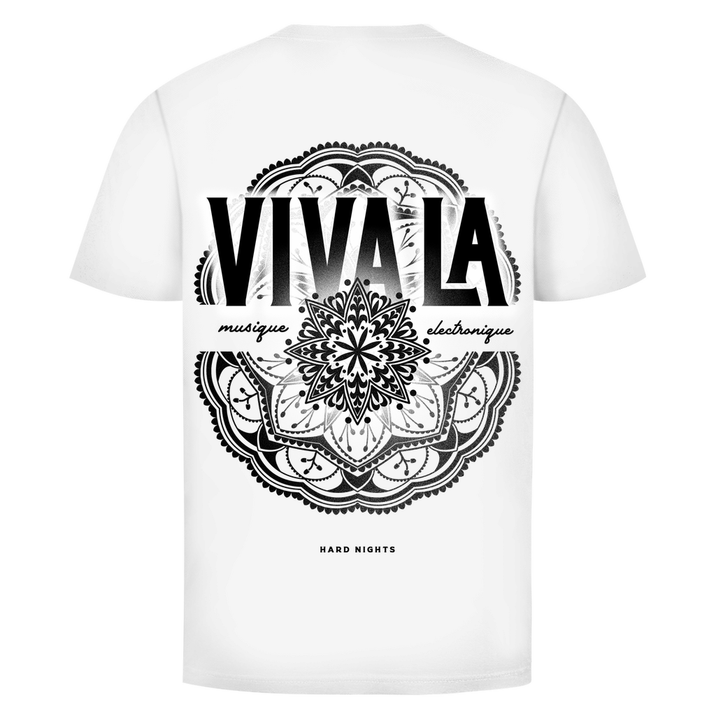 Viva la musique électronique Basic Shirt aus Bio-Baumwolle | White