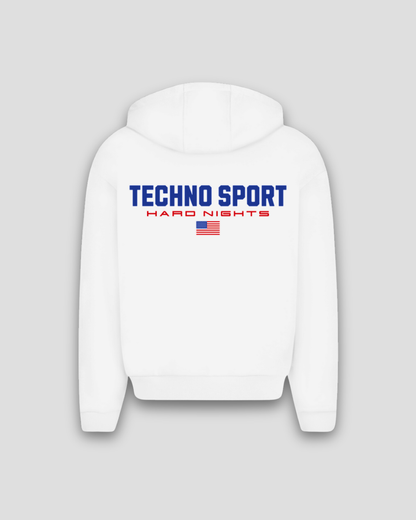 Techno Sport – Sudadera oversize con cremallera