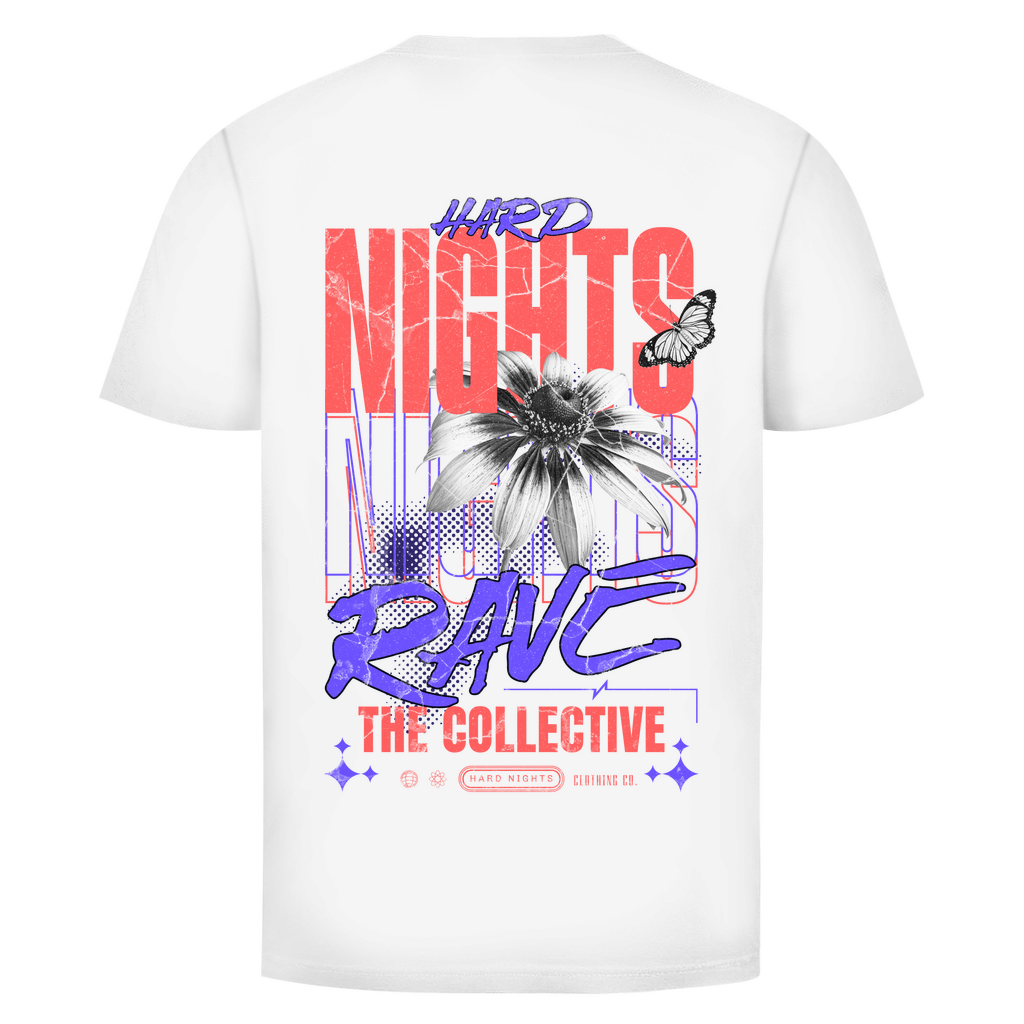 Rave Collective Basic Shirt aus Bio-Baumwolle für Techno | White