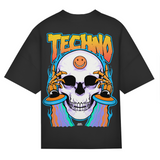 Trippy Techno Skull (Oversized shirt)