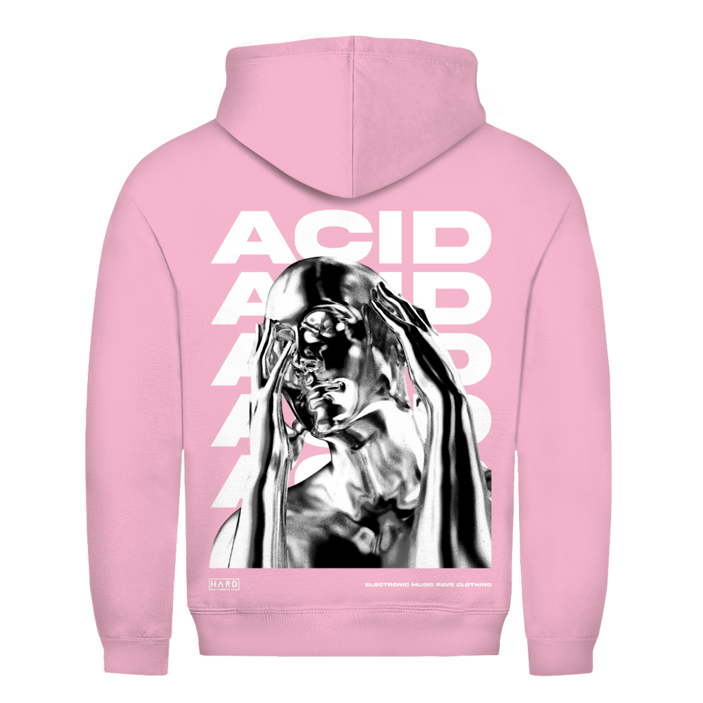 Baumwoll Kapuzenshirt als Streetwear Hoodie Unisex | Baby Pink
