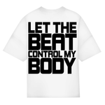 Control My Body Oversized Shirt aus Bio-Baumwolle | White