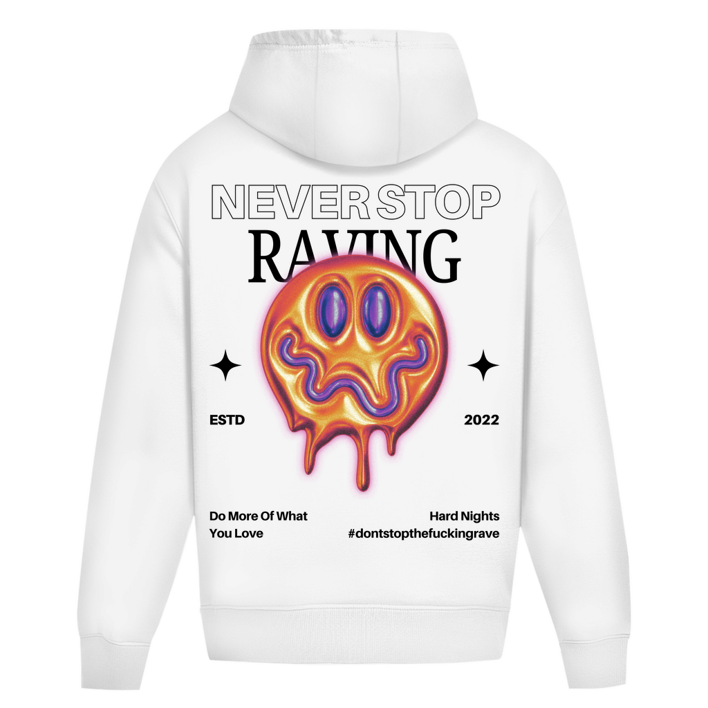 Nunca dejes de delirar (Sudadera con capucha de gran tamaño)