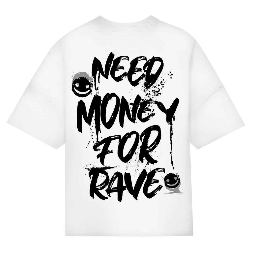 Rave Oversized Shirt aus Bio-Baumwolle | White