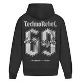 Techno Rebel 69 (sweat à capuche surdimensionné)