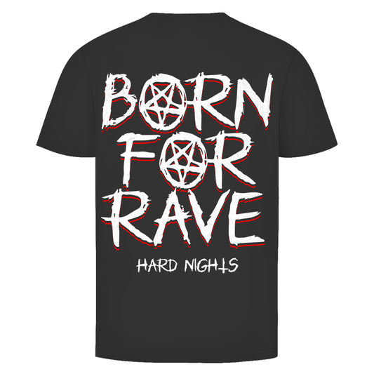 Born for Rave Basic Shirt, Unisex T-Shirt : Black