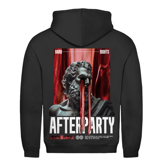 Sweat à capuche, en coton, coupe confortable, pour la techno et les raves | Noir profond