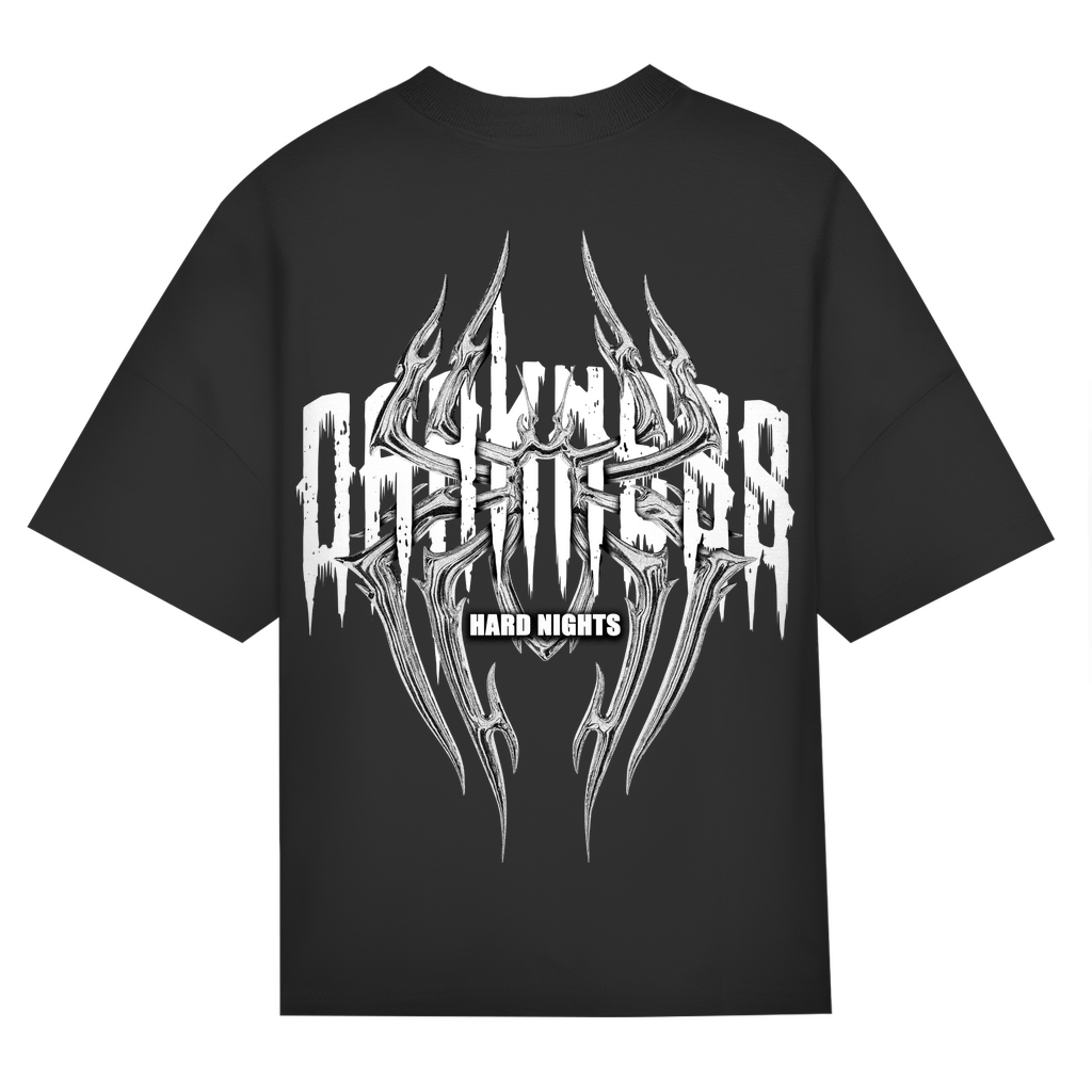 Darkness Spider oversized T-shirt, unisex | Zwart