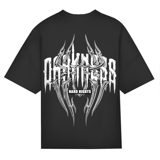 Darkness Spider oversized T-shirt, unisex | Zwart