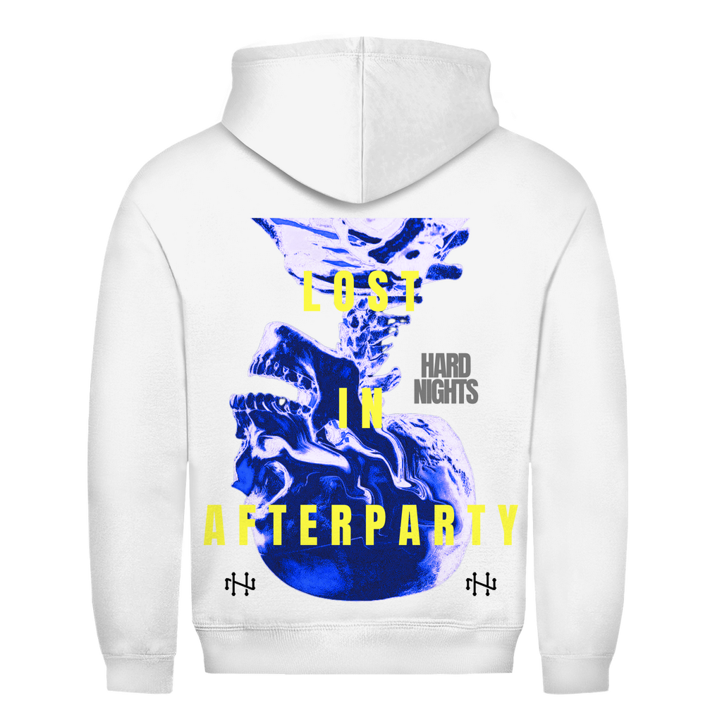 Unisex Basic Hoodie aus Baumwolle für Techno und Rave | Arctic White
