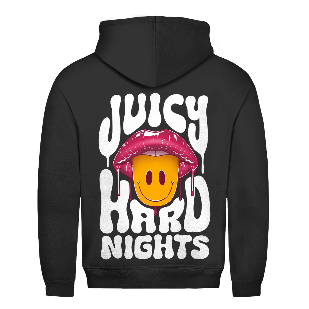 Hoodie, in cotton, for techno, rave and streetwear looks | Jet Black