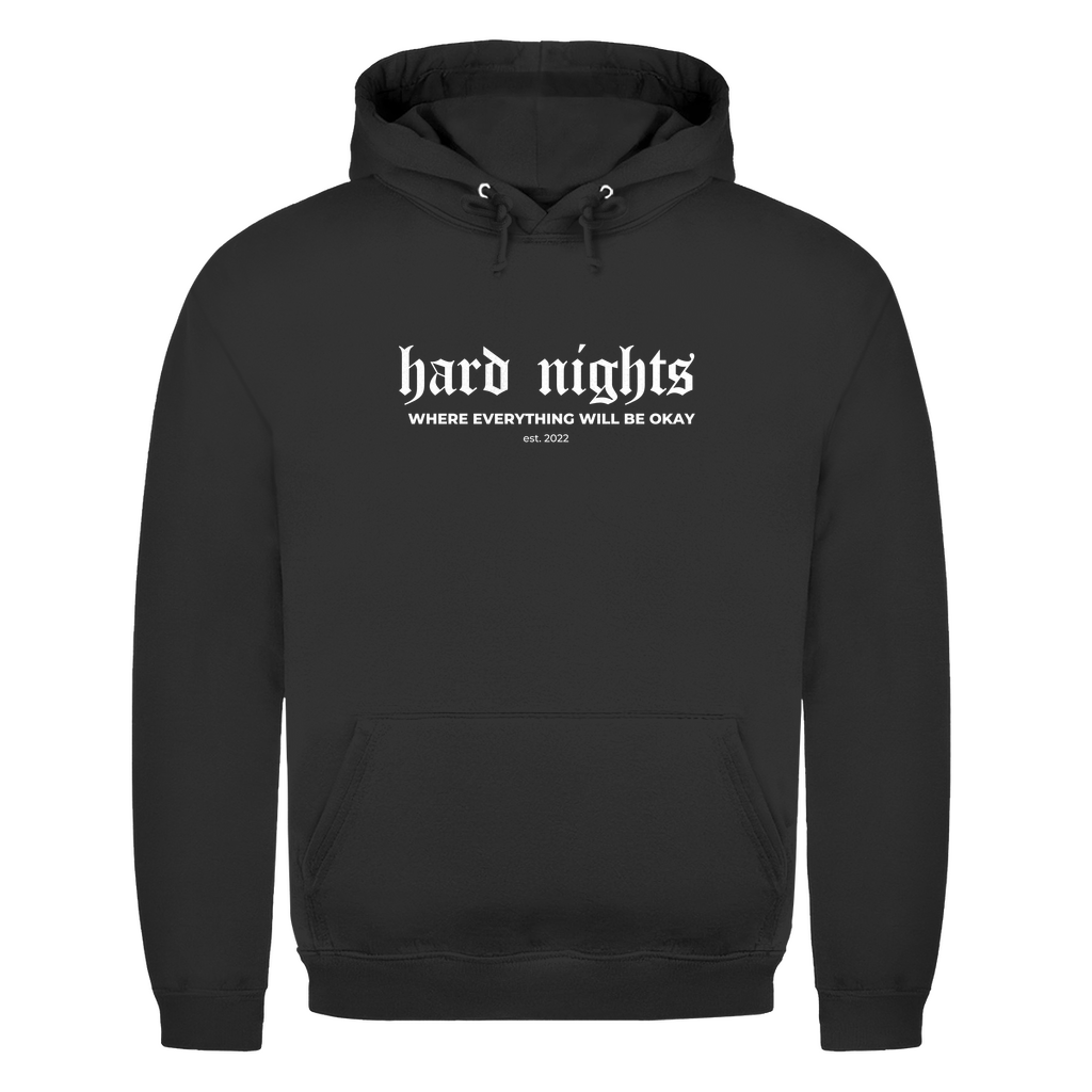 Techno Hoodie und Rave Hoodie aus 100% Baumwolle | Jet Black
