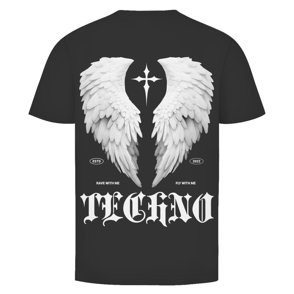 T-shirt basique, pour la techno | Noir