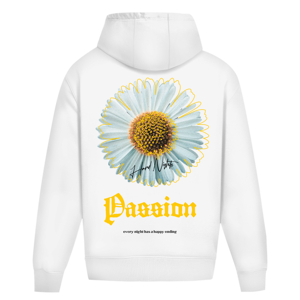 Techno Hoodie und Rave Oversized Hoodie aus Baumwolle | Arctic White