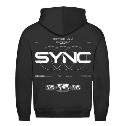 SYNC Basic Hoodie - Techno Hoodie | Jet Black
