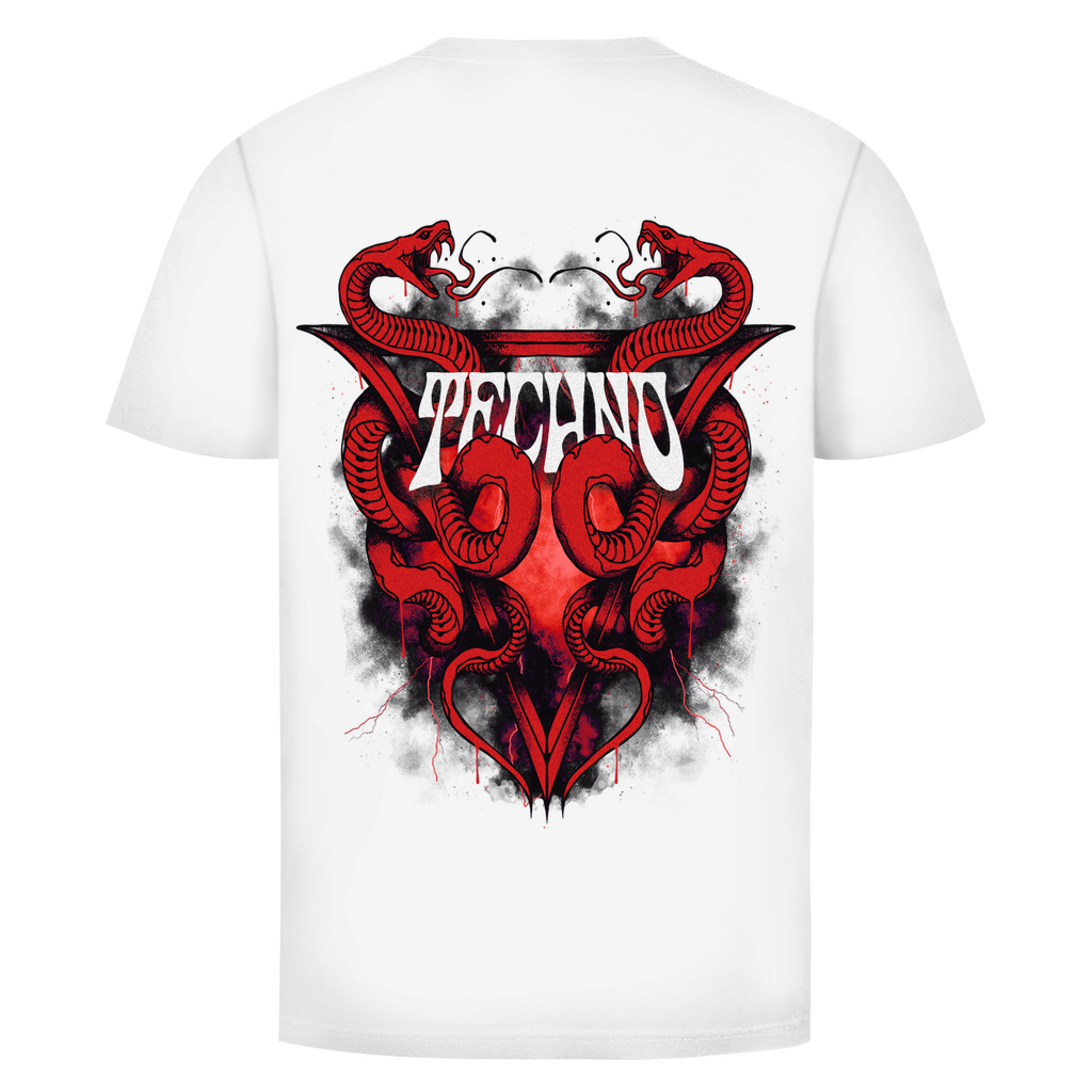 Techno Snake Basic Shirt aus Bio-Baumwolle | White