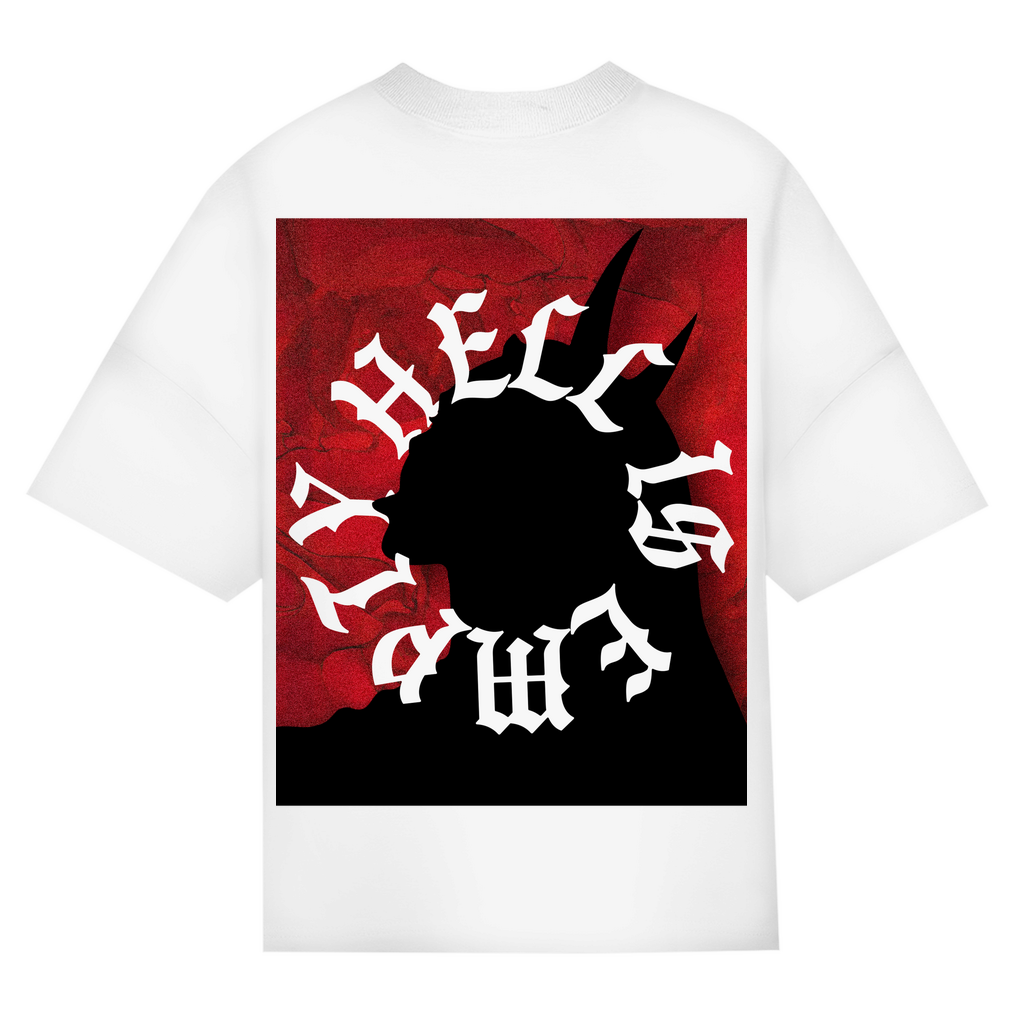 Oversized Shirt aus Bio-Baumwolle für Techno und Rave | White
