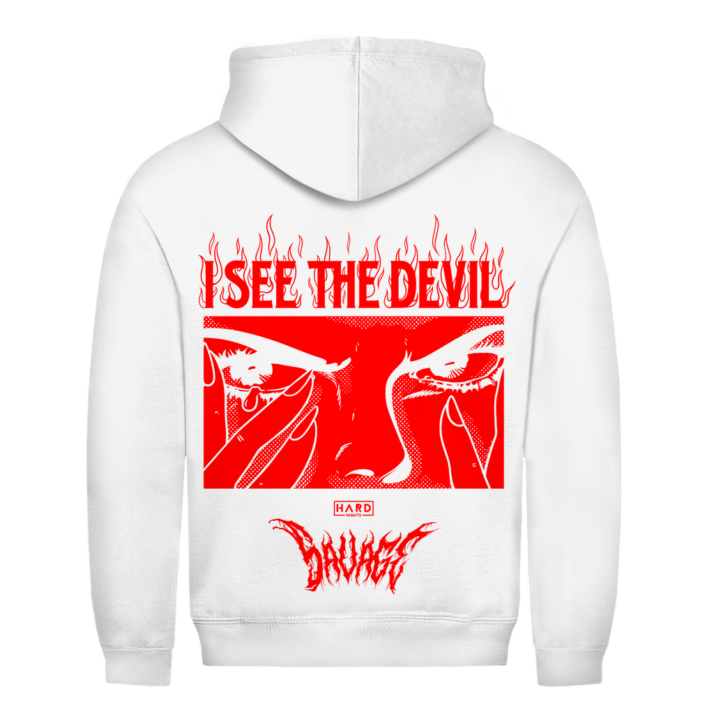 Unisex Basic Hoodie aus Baumwolle für Techno und Rave | Arctic White