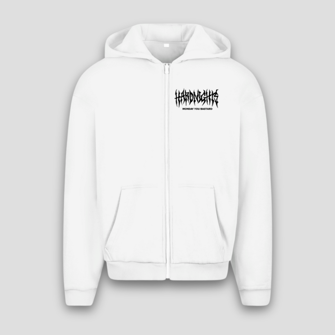 Monday you bastard (Oversized Zipper Hoodie)