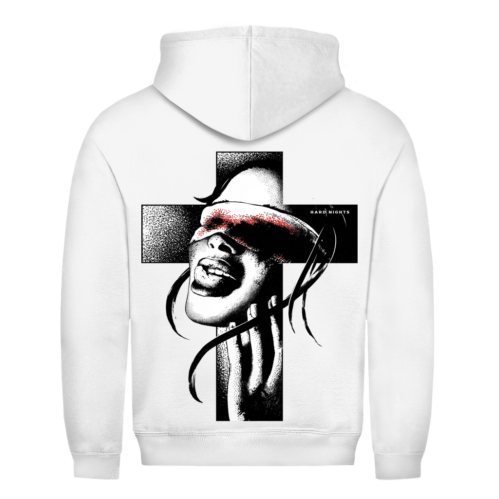 Church of Rave Unisex Basic Hoodie für Techno und Rave | Arctic White