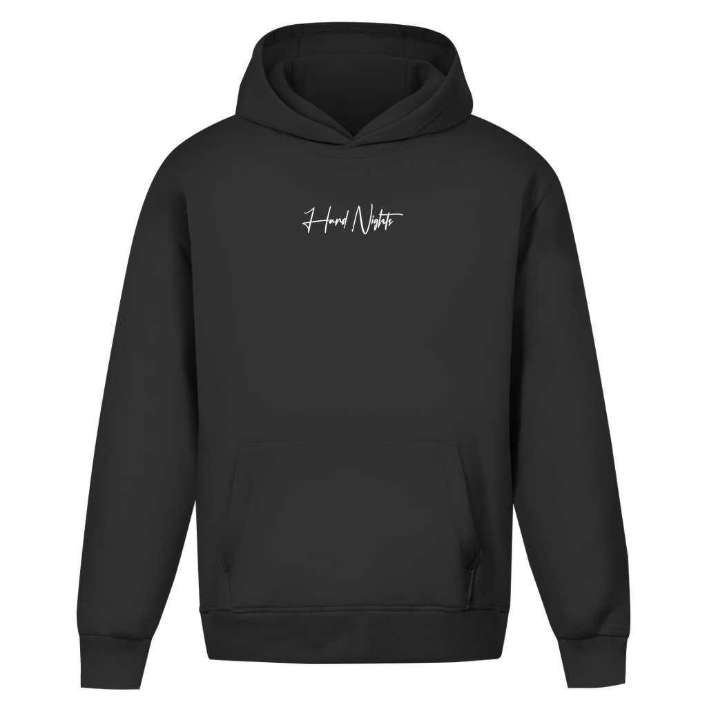 Techno Hoodie und Rave Oversized Hoodie aus Baumwolle | Deep Black
