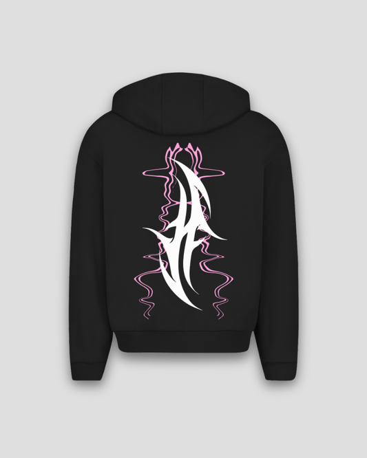 Reborn After Midnight – Oversized zip-hoodie