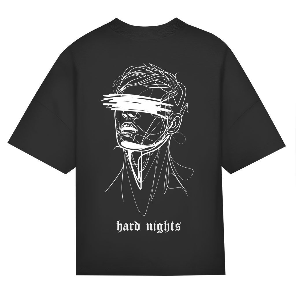 Bio-Baumwolle Oversized Shirt für Techno und Rave | Black
