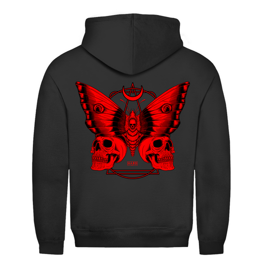 Sudadera con capucha, de algodón, para techno y raves | Negro azabache