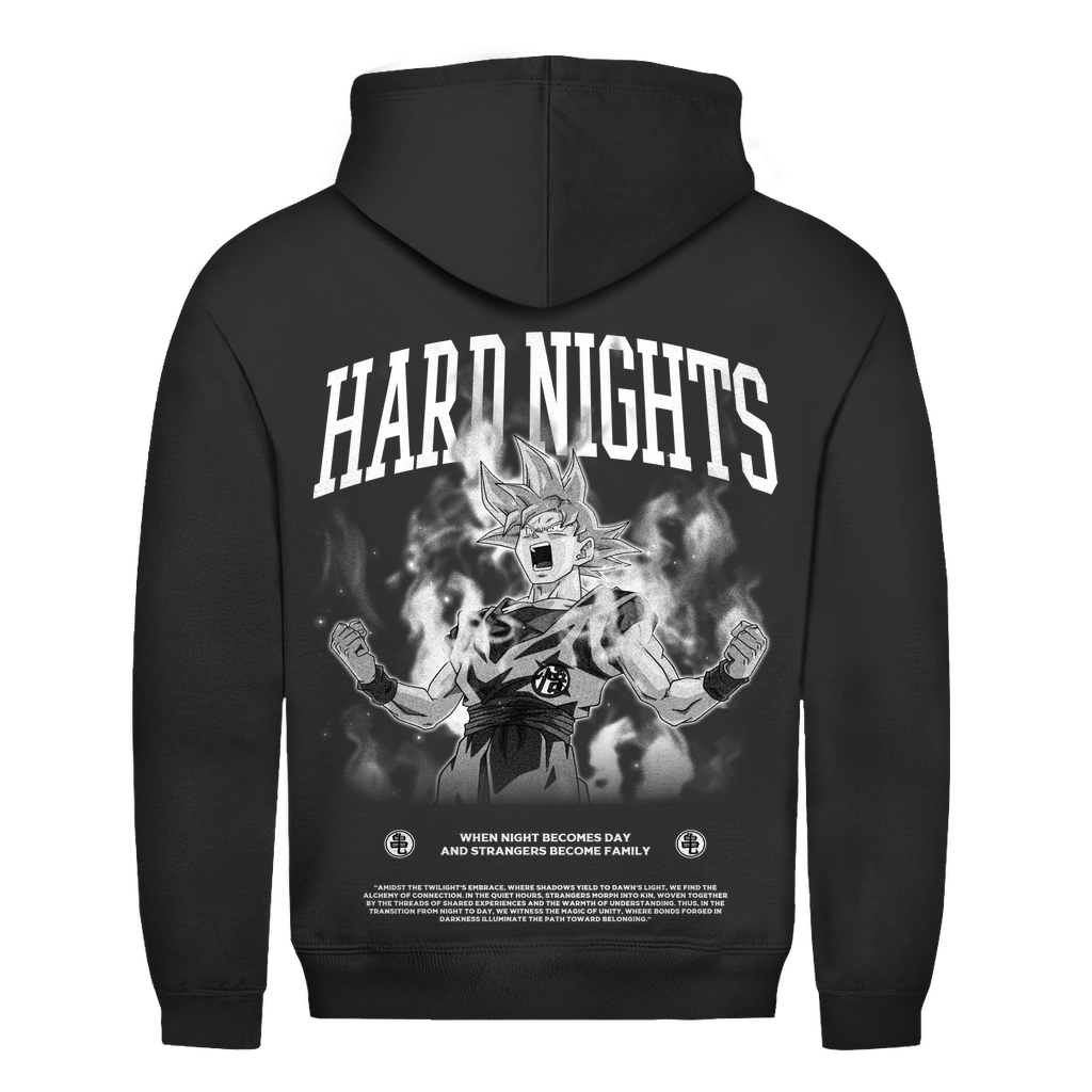 When Night Becomes Day Basic Hoodie aus 100 % Baumwolle 