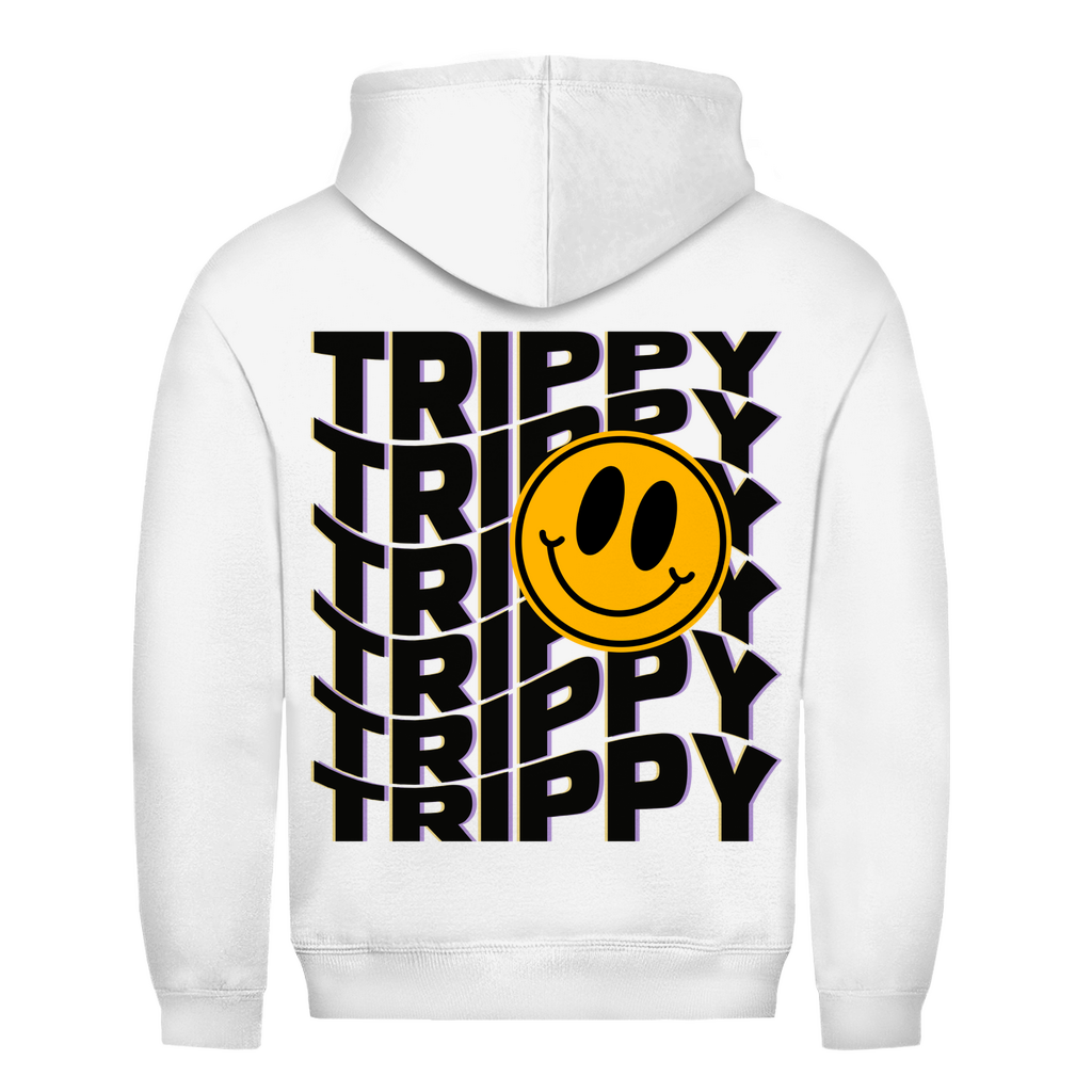 Trippy Basic Hoodie aus 100 % Baumwolle | Arctic White