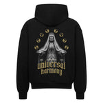 Universal Harmony Oversized Zipper Hoodie mit Backprint