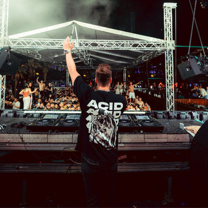 Maglietta oversize, per techno e rave | Nero