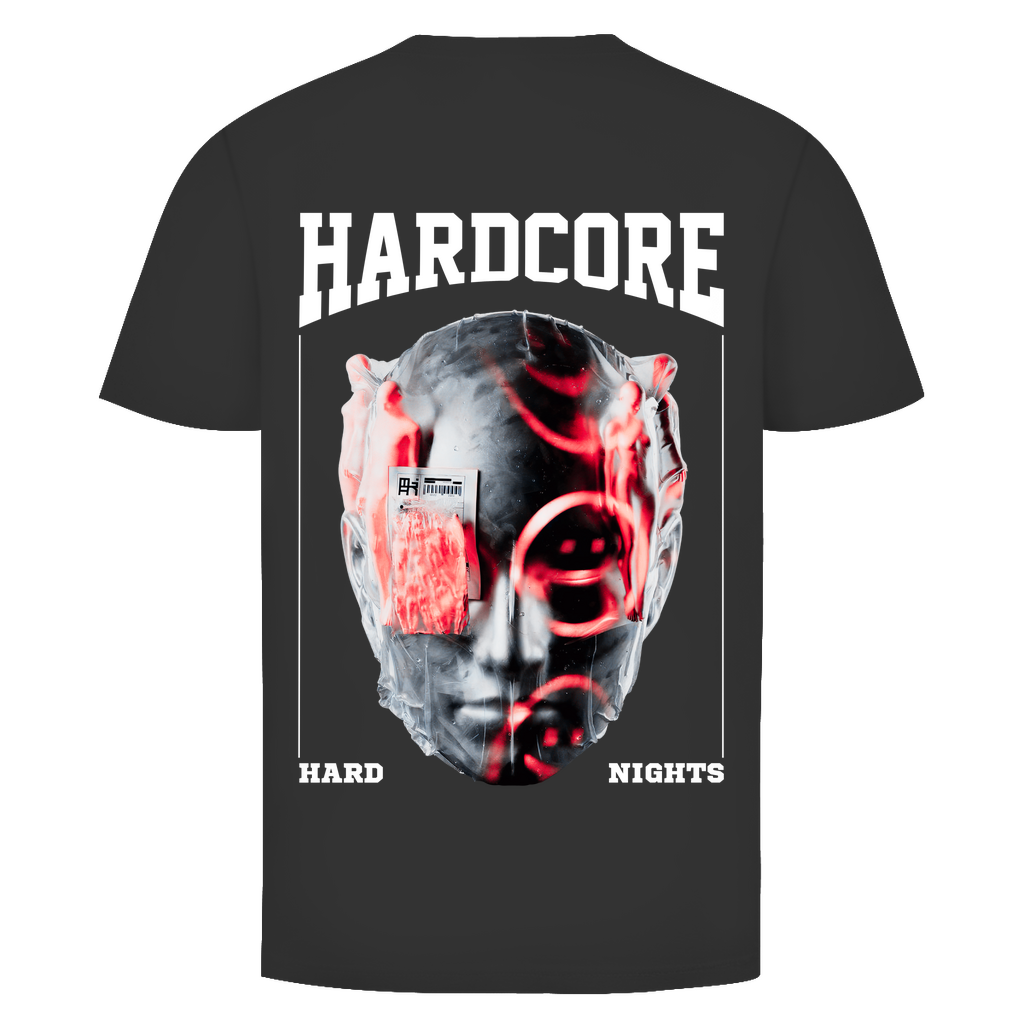 Techno Basic Shirt und Rave Basic Shirt aus Baumwolle | Jet Black
