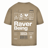 Raver Being (Acid washed oversized shirt)