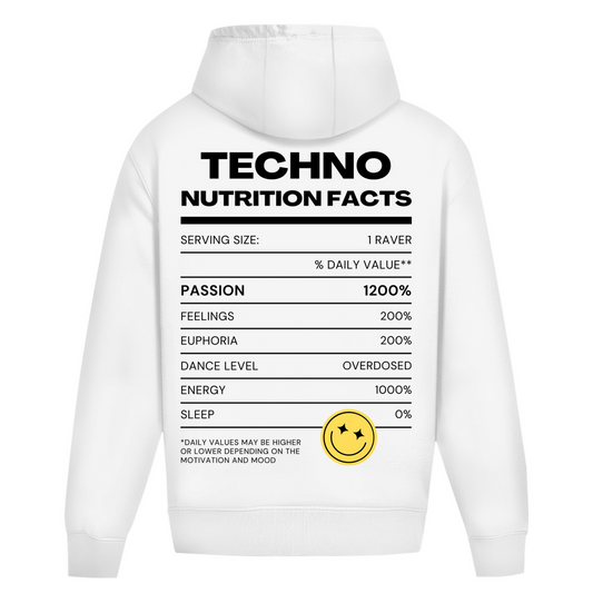 Techno Nutrition Facts – Felpa oversize