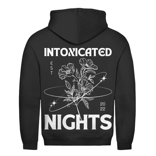 Sweat à capuche basique, pour la techno et les raves | Noir profond
