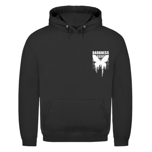 Darkness Butterfly – Sweat à capuche basique, unisexe, en coton | Noir profond