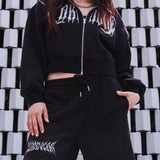 Rave Society (Oversized Cropped Hoodie)